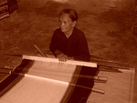 Silk weaving in Torajaland
